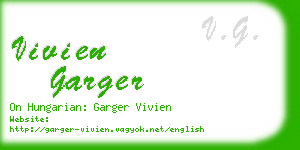 vivien garger business card